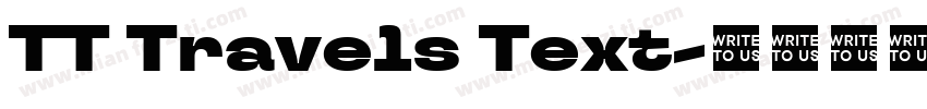 TT Travels Text字体转换
